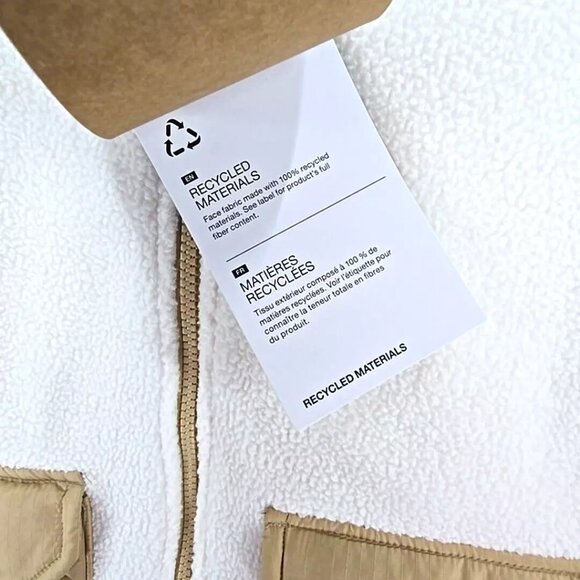 The North Face Royal Arch Pile Sherpa Fleece Jacket Beige Women's Size XXL - Picture 8 of 12